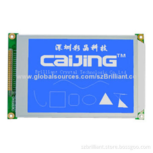320 x 240 Dot-matrix LCD Module with LED Backlight, STN Blue White, Zebra Connection